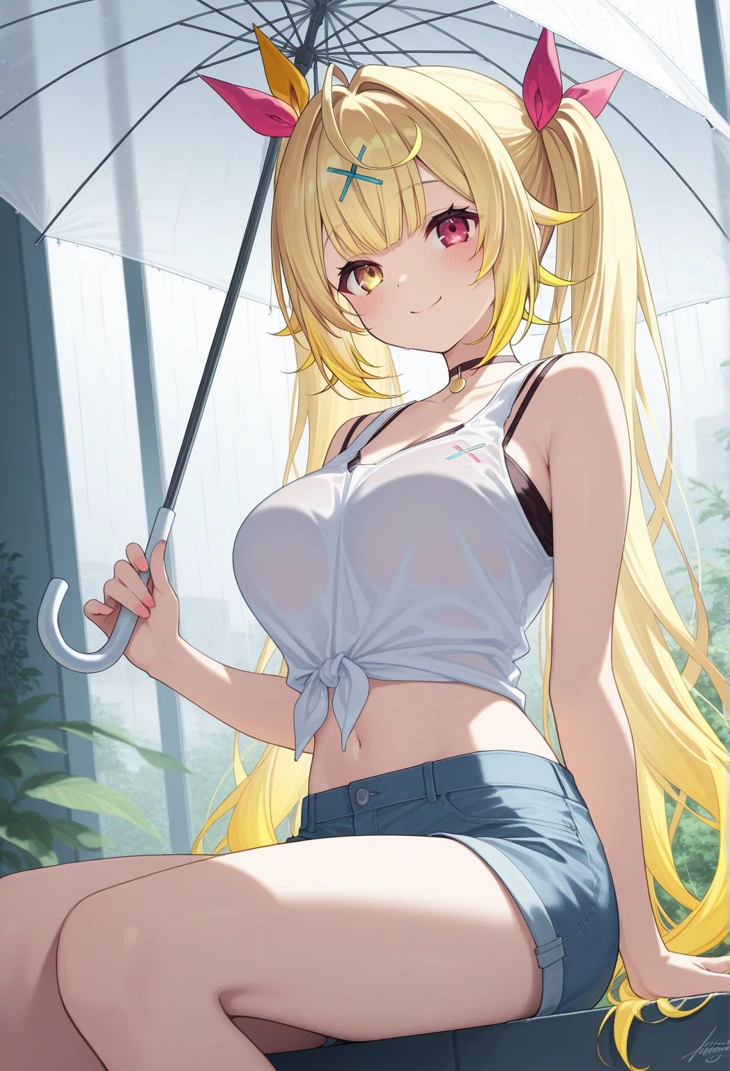 1girl, 独奏, ????,, (wearing nothing: 1.5), ?????????????., empty eyes , 、whimsical tearju,, long hair, blonde hair,, green eyes,, ??????, ???????????、Abandoned amusement park、 file, crying ,flooding、abandoned hospital、fire、heavy snowfall、frozen、 Riding a bike