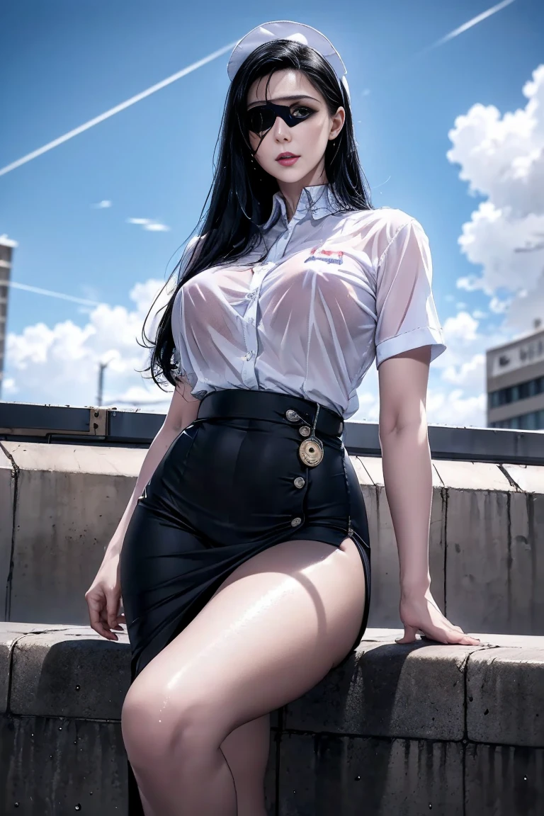 (masterpiece), highest quality, highest quality,  Detailed and sophisticated, original,High resolution,Full Body Shot。
(16 years old),Very detailed_eye, Very tall，sexy,Extra-large thick chest,Long and narrow waist，Exaggerated huge thick fat ass，very long and thick legs,，Extremely thick leg muscles，
(eyeliner:0.5),(blush:0.5),Blonde Hair,Simple diamond earrings,Detailed skin, Twin tails, 
Displaying the viewer, 軽いsmile, Perfect Fingers, Beautiful Hands, good looking,
((Flight attendant uniform)), (Orange pantyhose:1.1), Orange High Heels, Orange short skirt uniform, On the plane（Inside the plane：1.2, Motion Capture, Leaning forward (Sunken legs),  Return to viewer,  From below, Perfect Anatomy, (Depth of written boundary:1.1),change:0.1,Realistic:1.3,
(Zhou Haoguang:1),(Structure of the film:1.3), (highest quality, High resolution, Realistic, original, 8k,masterpiece, ),highest quality, Masterpiec8k.High resolution. High Rib:1.2, Film Grain, Blurred Bokeh:1.2, Lens flare, (Bright colors:1.2), (delicate),Tabletop,超Realisticな,32k,the Extremely Detailed CG Unity 8k Wallpapers, highest quality,Rainbow Color Latex Dress,Colorful Slime Clothes,Deep turtleneck,Rainbow Slime Long Skirt,Black bob hair,Silver wave hair,(Over the knee boots:1.2),Cowboy Shot, street, Country street, (Film Grain:1.2), (Film Overlay:1.3), night,smile,Open your mouth,Details in the mouth,party,Like the whole body