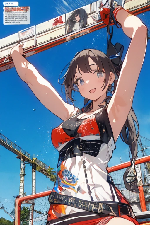 School Swimsuit,,Blushing、Black Hair、ponytail、Pale orange eyes、Head to toe full body、Blushing、Embarrassed look、Composition from the front、A view from slightly below、school swimwear、Acme Face、Random pose、, 、nsfw、Highest quality、1 girl、solo、Ocean、Sandy Beach、Sexy pose、Random pose、Blushing、Wet、Embarrassed、I can see half of my 、、One piece swimsuit、(Strap slip:1.3)、School Swimsuit

