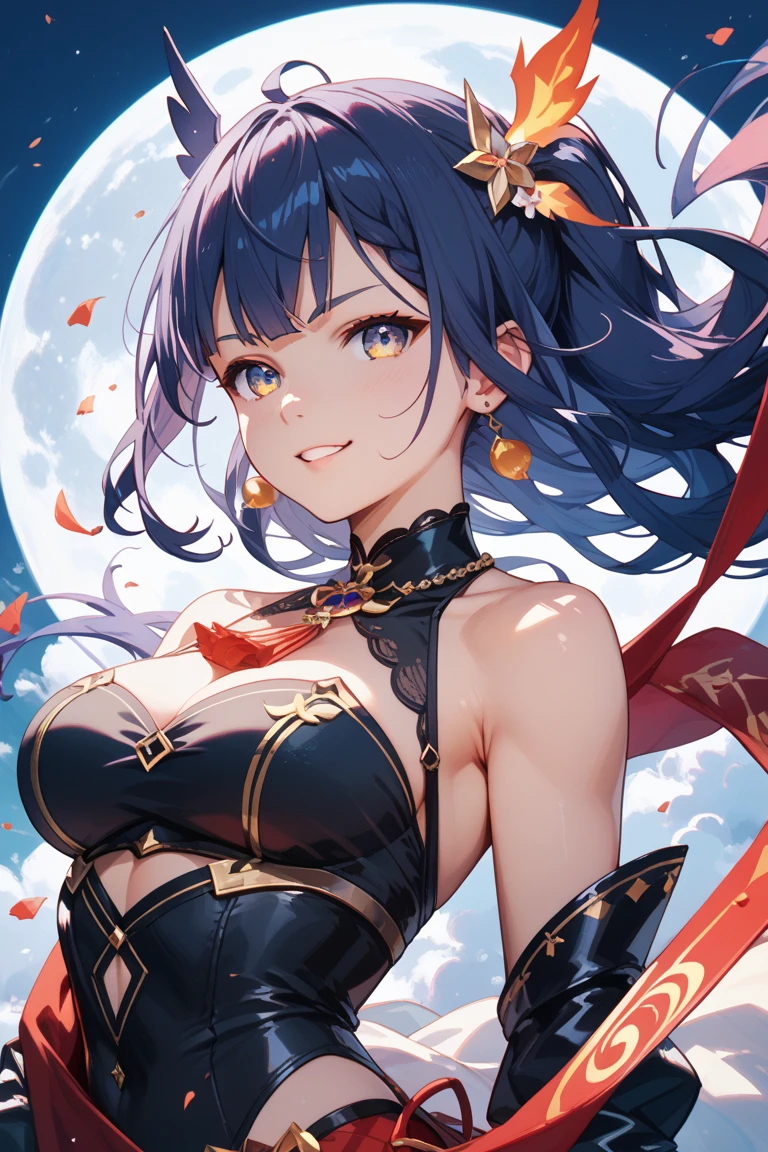 (full body), open clothes, ((wind)), ((upper body)), ((thick thighs)), ((close-up)), (portrait) (((masterpiece))), (highest quality), ((perfect face)), very deep eyes, (cinematic lighting), detailed eyes, best quality, sidelight, highres, (intricate details), detailed finger, (illustration:1. 1), highres, (beautiful face:1. 15), trending on artstation, superb, 8k wallpaper, extremely detailed, intricate, award-winning, hyper-detailed, photorealistic background, braided hair, (((masterpiece))), (highest quality), ((perfect face)), very deep eyes, (Beautiful Detailed Eyes),Perfect Anatomy, Eyeliner, nsfw, (cinematic lighting), detailed eyes, best quality, sidelight, (intricate details), detailed finger, (illustration:1. 1), (beautiful face:1. 15), superb, 8k wallpaper, extremely detailed, intricate, award-winning, hyper-detailed, photorealistic background, sharp eyes, choker, (large breasts: 1.2), cleavage, light smile, (black crop top, thin material, jean shorts), open waist, (symmetry eyes), (perfect symmetrical body), braided hair