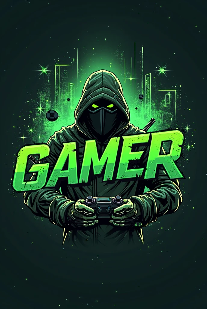 Dab Ninja 420 Gamer logo