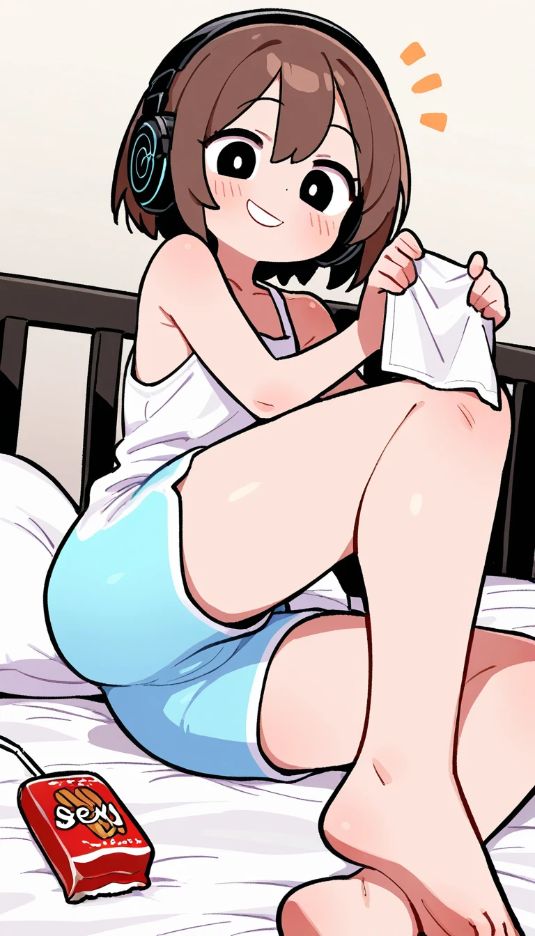 1girl, sex, white shirt, jeans shorts, shorts rolled, belt