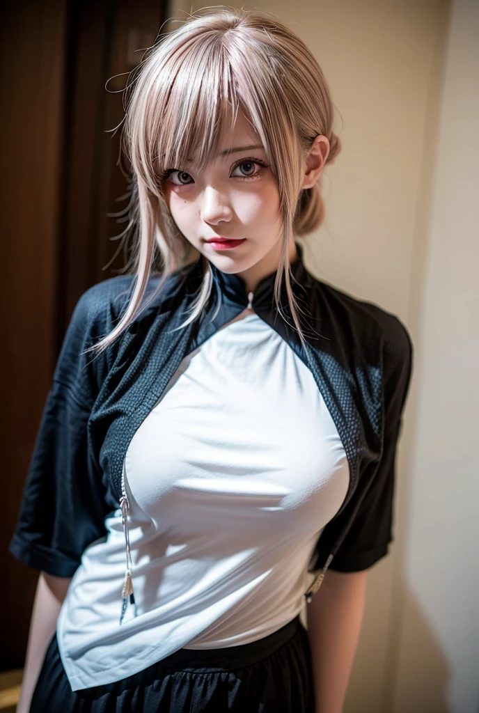 highest quality、4K quality、lean against the wall、Beautiful cleavage、Beautiful Style、tall、Small breasts、Bare buttocks、Small Ass、Shy face、20 year old blonde princess、Bare shouldery skirt is blown up by the wind、ultra detail eye,Shooting from behind、Off-the-shoulder dress、Stick your tongue out and lick the wall