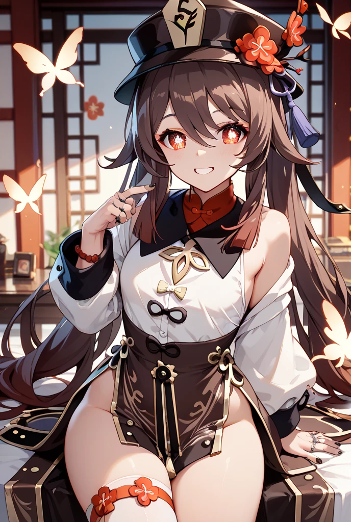 a beauty girl，Mature face，a matural female，Fluffy tail hair，Ultra-loose underwear，clothes slipping off，Anterior convex and posterior，Straight chest，Ruddy complexion，Huge fox tail，nabel，(huge tit)，adventurer，tit，areola of breast，pantiess，Stockings，Human Services Group，((illustrated))，split，((Chinese tradition))，(adventurer)