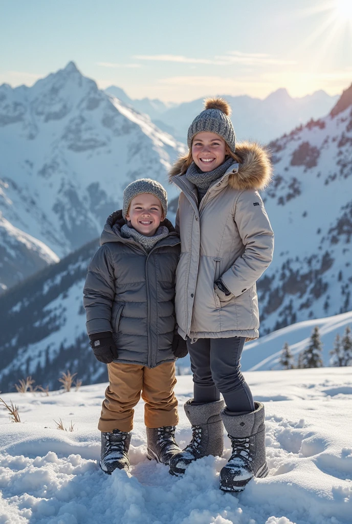 children in the snow 