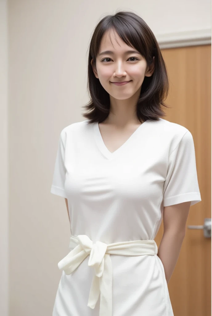 5. ((best quality)), ((masterpiece)), ((realistic)), portrait of a young nurse in a hospital, (compassionate expression and professionalism:1.2), [caring green eyes], [scrubs and medical equipment], (busy hospital environment:1.3), [healthcare setting], (highlighting the dedication to patient care:1.2), [occupational realism], (8k resolution:1.2)