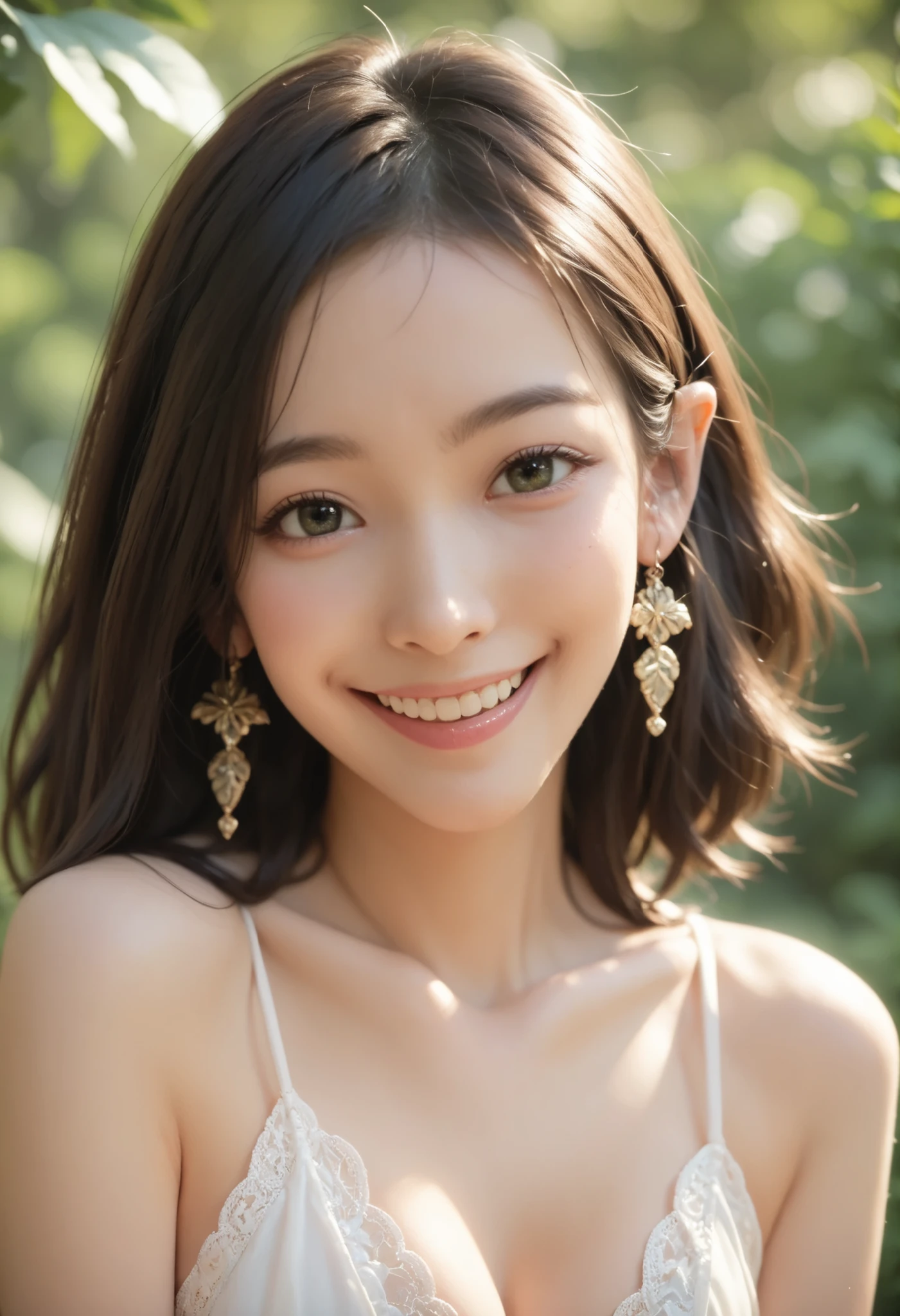 A sacred and enchanting elf, Fearless smile