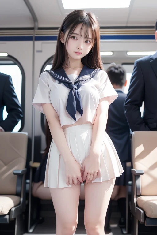 (nsfw:5)、(Molester:4)、(shy:2)、(Many middle-aged men touching women:3)、(Very crowded train:3)、(Many students are standing:5)、(whole body)、(Beautiful girl naked:5)、(Sailor collar:6)、(Bottomless)、Japanese beautiful girl、18 year old beauty、blonde、bangs、Brown eyes、Perfect figure、Slim figure、Transparency、Gloss、The most beautiful breasts、Big Breasts、(Blushing:3)、Hirotake、Burning Body、(in the train:5)、(crowd:5)、(20 girls 20 boys:5)、(Seen in many galleries:5)、Beautiful feet、Strong sunlight、Wet crotch、Wet genitals、actress、Nogizaka Idol、Korean Idol、Wet crotch、Peeing、Wet crotch、Wet thighs,