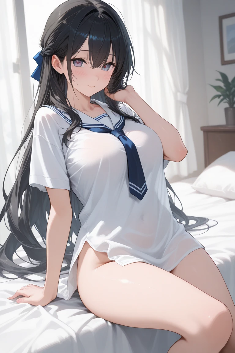 cute little、Amazing beautiful girl,female high-school student、 Anime style, 、17 age、on the bed、A dark-haired、Straight hair、Glamour、Colossal tits、de pele branca、wide-open legs、Very embarrassing、red blush。 Best Quality , Textured skin、 high details, High quality,Semi-long hair、No shoes,I can see the belly button、nudde、fullnude,pubick hair、Black short socks、Pubic area、 hair、Open the crotch,、Tsurime,Anime-style eyes,Anime-style nose,Anime-style mouth、Turn your pubic area towards me、eye glasses、Highlights in the eyes、The pubic area is open,Lots of pubic hair、Ass hole、night lights、I want you to smell my pubic area、Camera view from below、lightsmile、Tempting、white shirt、Blue tie、White lines on black socks、