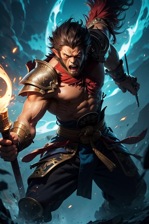 Tekken 8 style super detailed hyper realistic super detailed poses of moroccan Lord Dracula leading troops army of demons to battle War hyper realistic super detailed Dynamic shot master piece