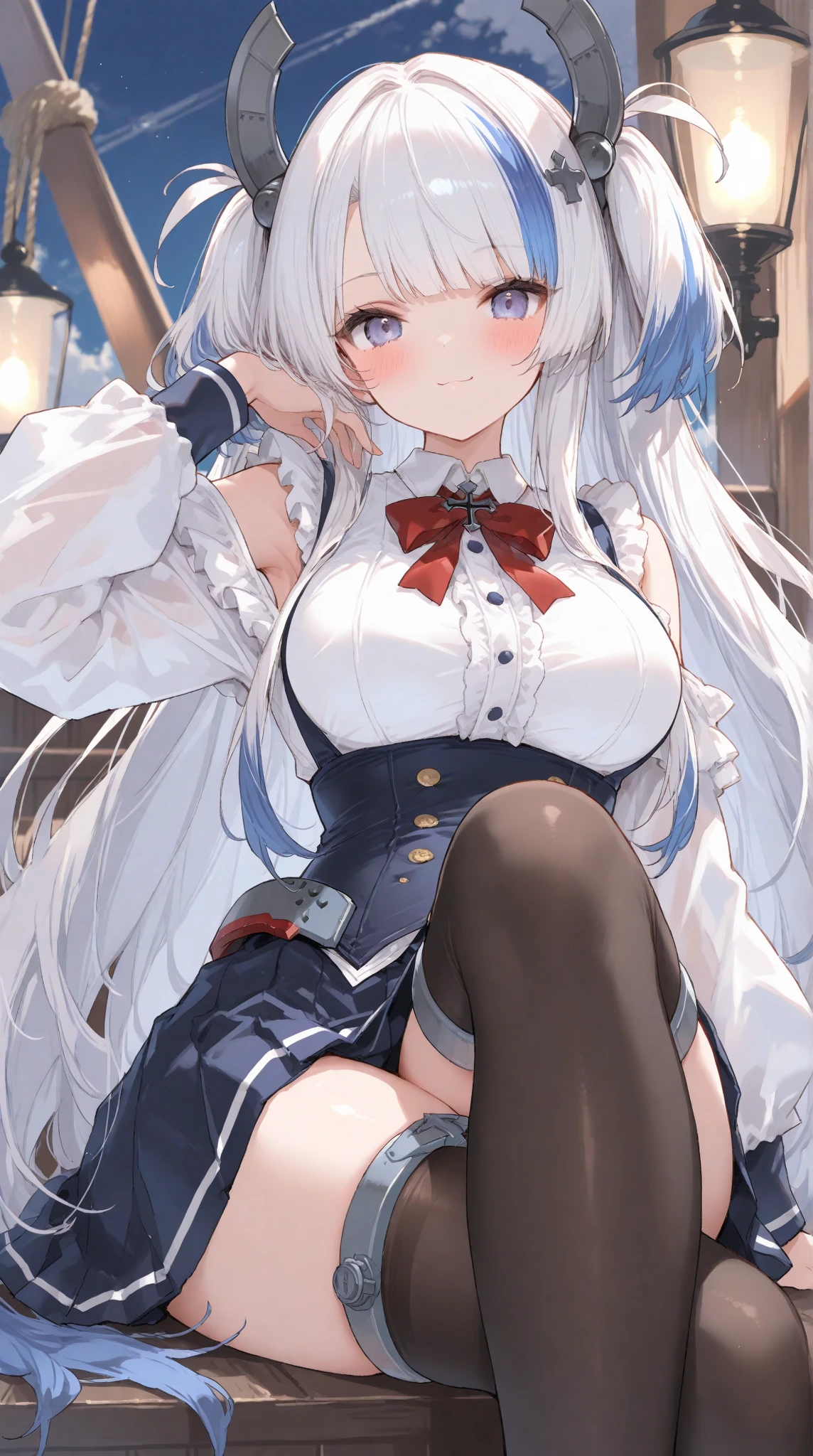 Side Silver Wolf (Collapse Star Rail) Erotic I'm sitting in a chair I'm blushing Ana looks like