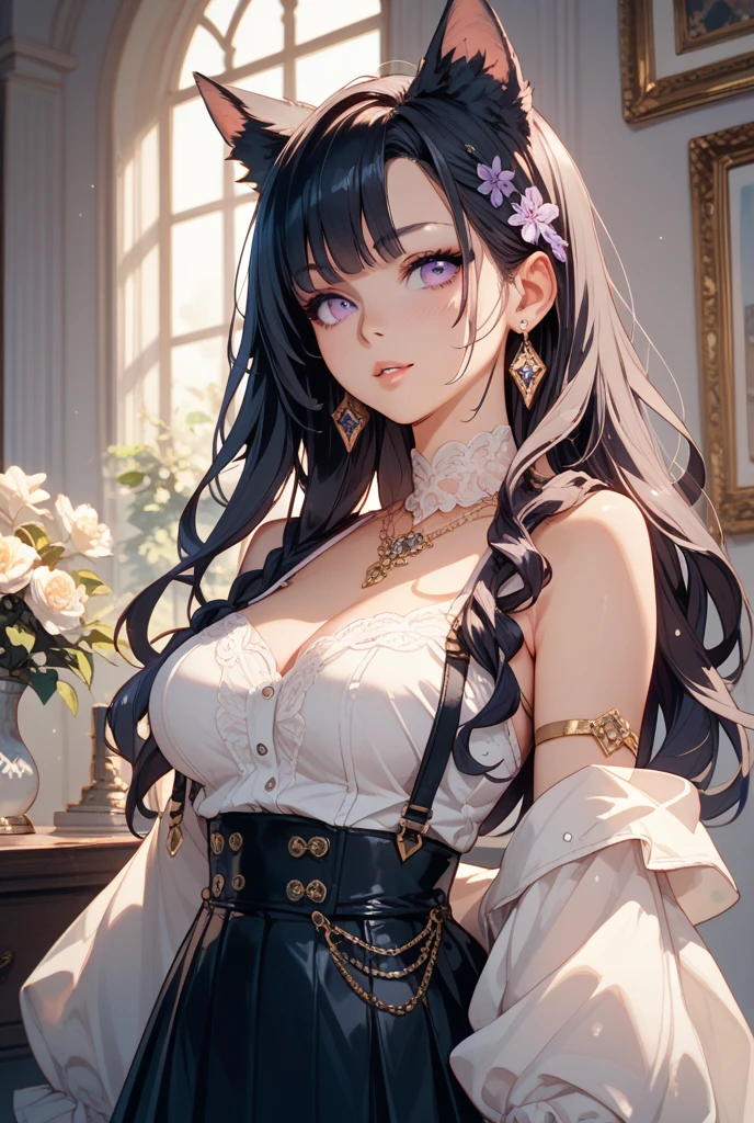 (best quality,4k,8k,highres,masterpiece:1.2),ultra-detailed,(realistic,photorealistic,photo-realistic:1.37),beautiful detailed eyes,beautiful detailed lips,A girl with beautiful eyes, An anime girl wearing a pretty dress, A cute anime wife in a lovely dress, detailed digital anime art, a dress wearing, everyone, beautiful anime girl, cute anime girl, smooth anime art, anime style, vibrant colors, soft lighting, detailed drawn beautiful eyes, beautiful cleavage,