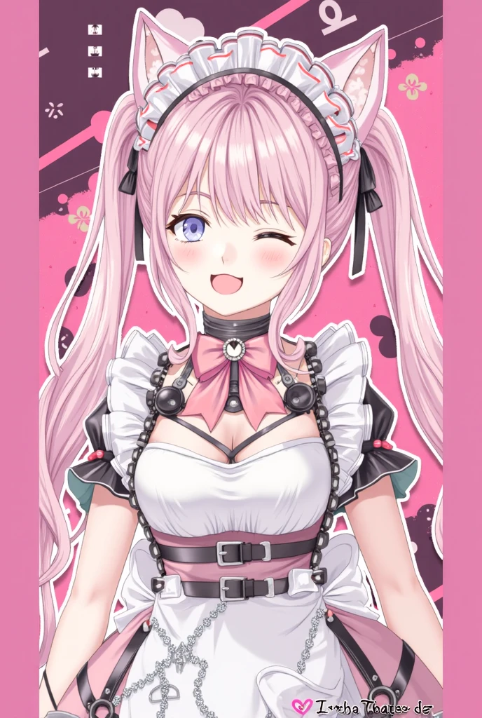 masterpiece、highest quality、Very detailed、Photograph the upper body、1 female、(Put your arms behind your back:1.2)、Are standing、Turn your body forward、View your viewers、(pink idol costume)、break,blush、shy、Pink Hair、Open your mouth、stage、Big Breasts、