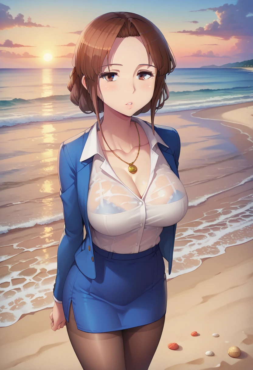 aprnil, detailed face, smooth soft skin, (sharp focuig dreamy eyes, brown eyes, anime wide eyes,