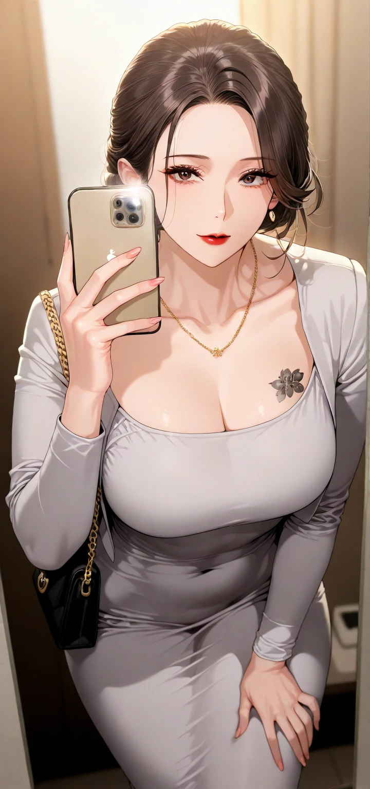 tmasterpiece，Best quality at best，highers，1girll，beauitful face，face_Focus，（Large breasts），（NSFW）