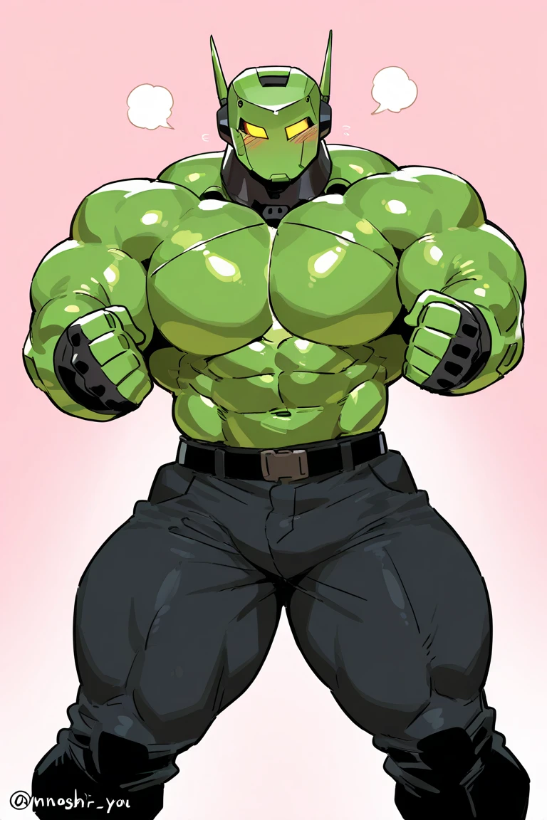 Hulk, muscular body, green skin, medium breasts with hard nipples, dark green hair, tails and tearing clothes, bedroom background 