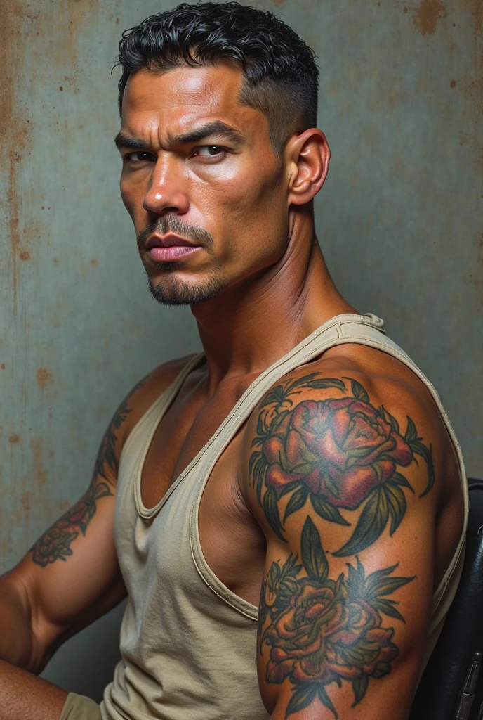 Victor drija with tattoos 
