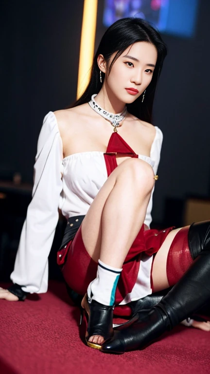 hire,high resolution, beautiful face, beautiful body,best quality, NSFW, amazonthrow, Amazon Position, 1 woman,1st son,sexy middle aged woman,big bust, huge breasts,hetero,A woman with a strong opinion, big penis,throw, vaginal, girl above, Folded, leg hug, excited, orgasmic face, looking up, dehisce, quiet night park, dark night,enough, White corset, white fur cape, square brackets, necklace with red gems, bijouterie, View below, sweaty body,body soaked in the rain, semen, circumstances, Hairy pussy, black hairy pussy, realistic, realistic 사진,