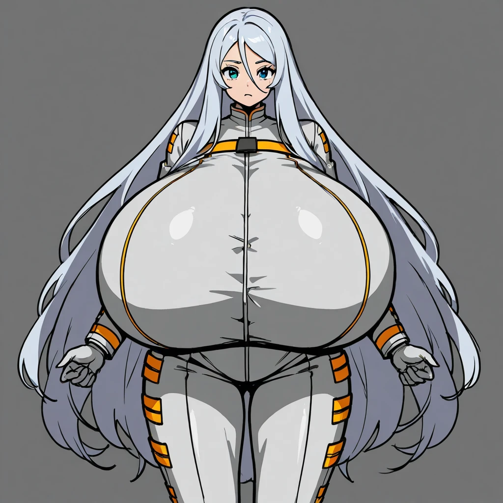 tmasterpiece，best qualtiy，ultra - detailed，Nice and delicate face，Ultra-fine face，Fine eyes, The only woman, izayoi sakuya,  full bodyesbian,  (plump), Huge feet, thick thight, thick calf, Thick arms，tightsuit，