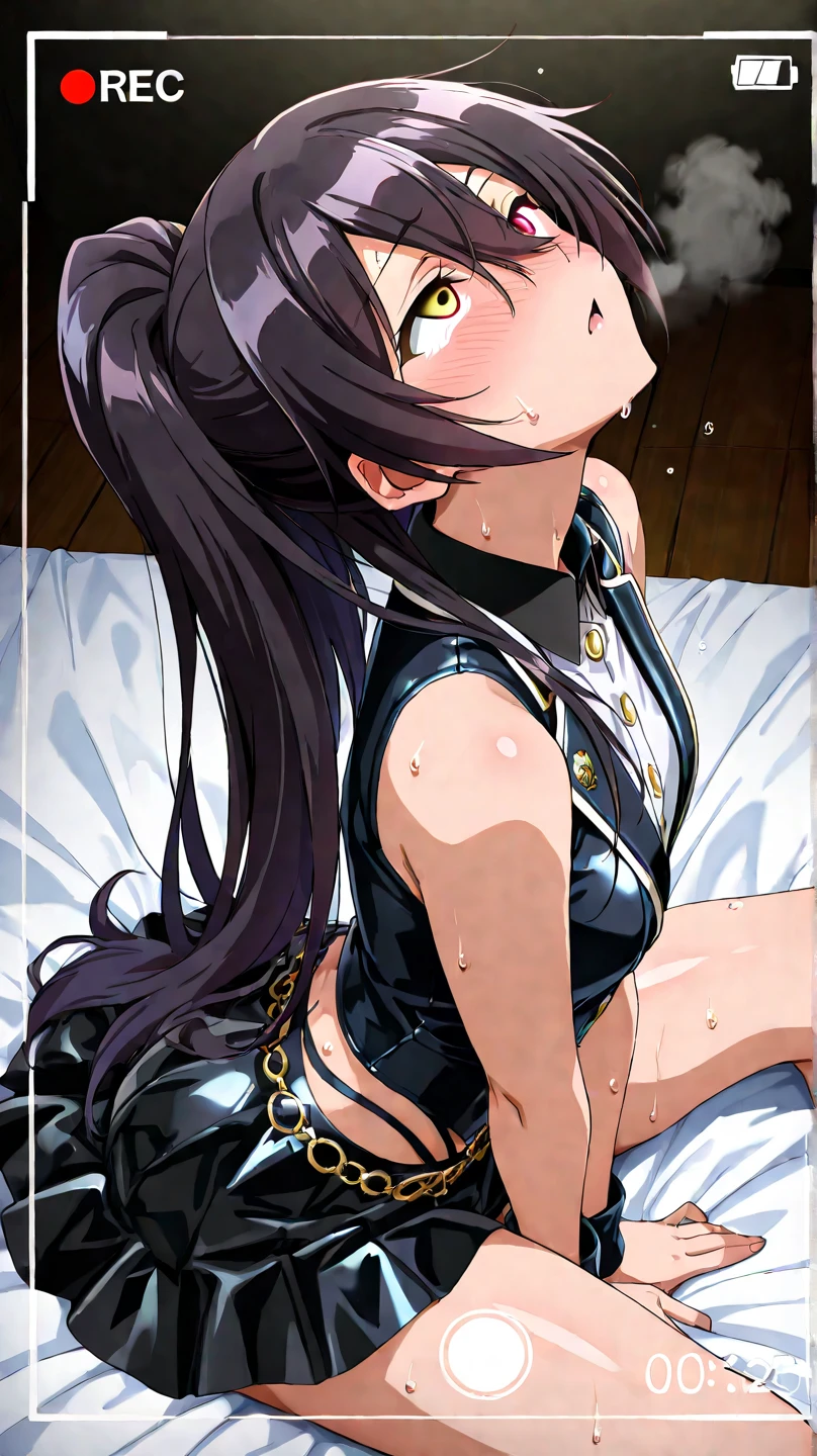 ((Biologically correct number of limbs))、4K、masterpiece、((focus on the face))、((symmetrical facial features))、Eyes with detailed description、Beautiful woman、Outstanding style、beautiful hands、nice legs、beautiful hands、(small ass、thin hips)、Detailed image of faces、(shirt、skirt、((Tifa Lockhart))、high heels、stockings)、face close up、Background - morning park.、sex, public sex, threeesome, oral sex, deepthroat, forced sex, slave