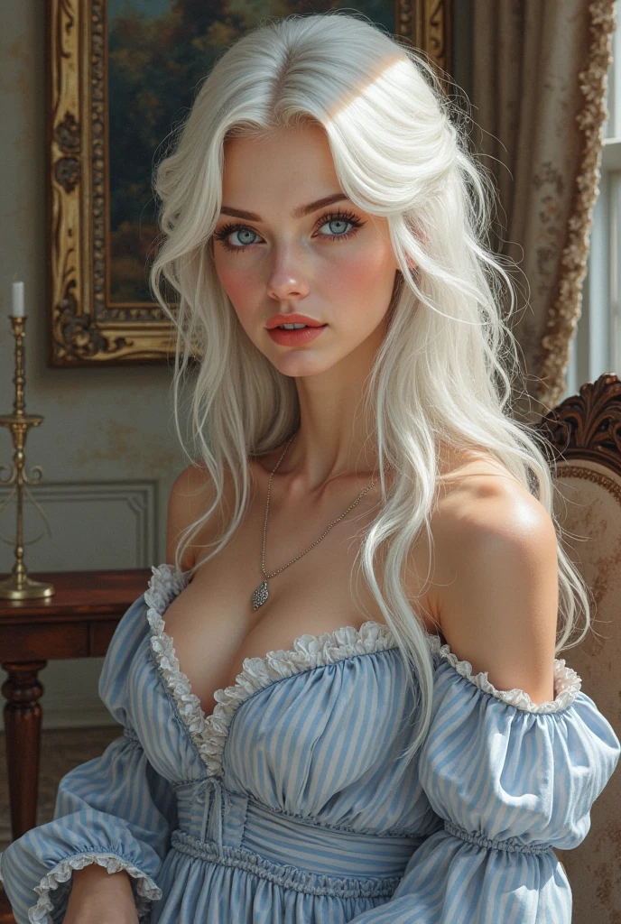 There is a woman in a white dress in front of a castle, like alice in wonderland, beautiful face, Rosto detalhado, dedos detalhados, fantasy fairytale story, beautiful render of a fairytale, linda donzela fantasia, arte de conto de fadas, bela arte de fantasia, romantic storybook fantasy, arte de fantasia muito bonita, realistic fantasy illustration, Fantasia pintura fosca,fofo, arte fantasia behance, breathtaking fantasy art, fantasia bonita, arte digital de fantasia, arte estilo fantasia