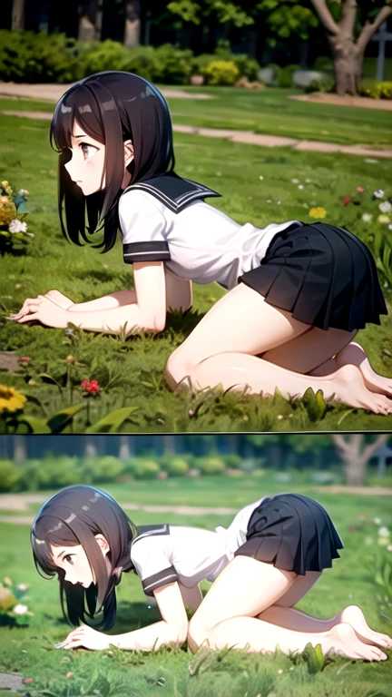 (score_9,score_8_superior,score_7_superior,)Highest quality,2people(綺麗な超爆乳絶頂日本peopleお姉さん,Round eyes,Crying face,Crying,Breast shaking)Completely naked,View Viewer,barefoot,2 feet,Depth of written boundary,field,(Shota small short penis,Grab the buttocks with both hands, kneel, crawl, doggy style,Satisfied face,Ecstasy face,Hitting hips and vaginal ejaculation),