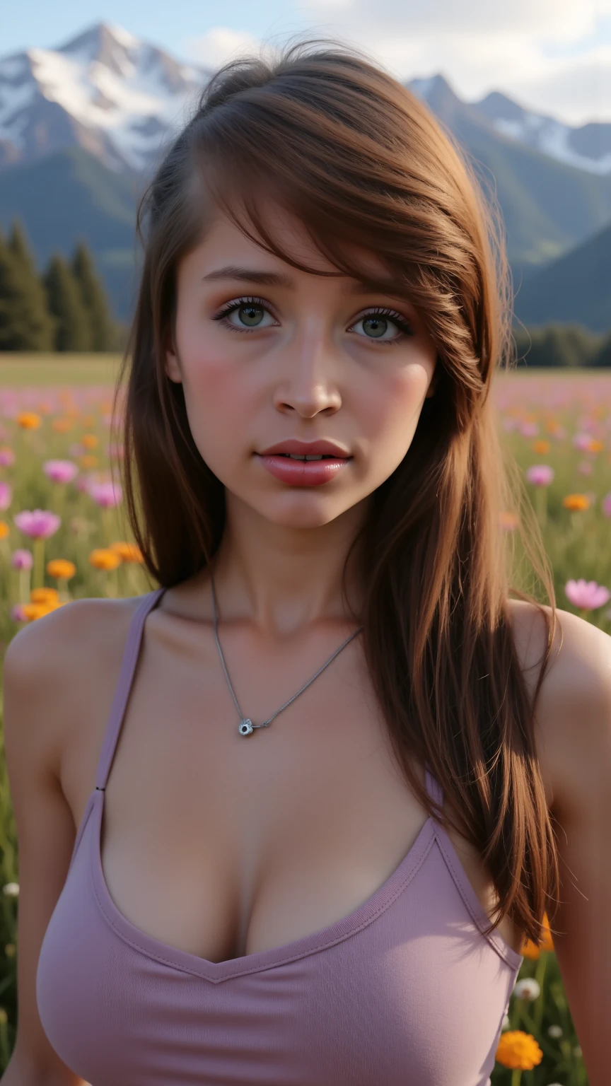 (vista de lado, lateral do corpo) (beautiful 16 year old girl crying) ((full naked)) Beautiful, perfect face, (slender body) thin body, (black hair) (blue eyes) (white skin) beautiful body, western face, predatory eyes, pink vaginal lips , thin hips, thin thighs, collarbone, ribs, sad and scared expression (looking away), full body, (smooth pussy, shaved vagina) Western beauty, thin nose, (location: meadow, plain, open field) (girl crying , tears, despair) (sitting on the ground)