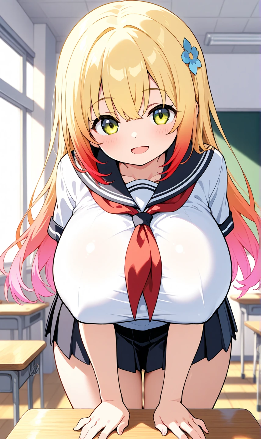 (masterpiece, best quality),20 years old, blonde hair, twin tail,beautiful breasts,Big breasts,BREAK (fur- trimed sailor uniform:1.4), (miniskirt:1.1), BREAK (upper body1.3), BREAK (stare at viewer with stern eyes:1.5),(bitting own lip:1.1),(angry,1.1),nose blush,(shamefull:1.2),(steam:1.1),(sweat:1.1),surprised, BREAK ,nsfw,1girl, solo,(on bed:1.2),pillow, (clothed:1.5),(open legs:1.4),(BUKKAKE,cum on hair,cum in pussy,cumdrip:1.5),