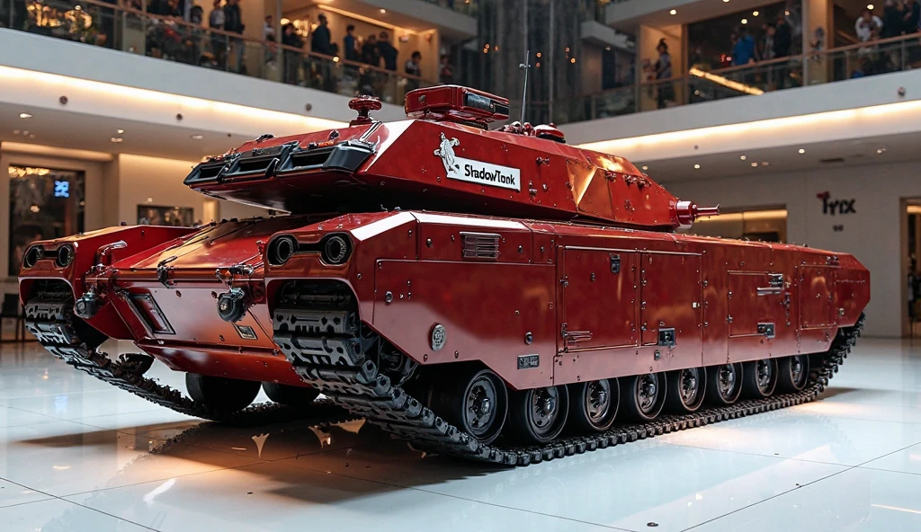 a black htztnk tank with golden rims parked in front of a shopping mall
<lora:Hetzer_Tank_Destroyer_SDXL:1>