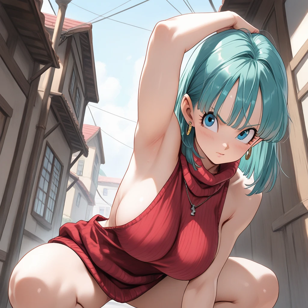 bulma do dragon ballz (hiperrealista, (alta resolução), (8K), (extremamente detalhado), (best illustration), (belos olhos detalhados), muita gostosa, muito sexy, roupa muito sexy, roupa muito transparente