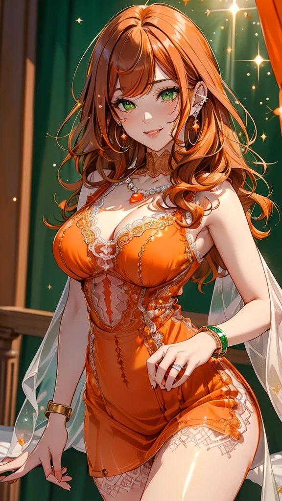 True anime Princess Daisy, against glass, 36C breast, long red hair, shy smile, dark red lips, dark eyeshadows, dark eyeliners, perfect eyesstreching yellow dress -imagine --auto --s2