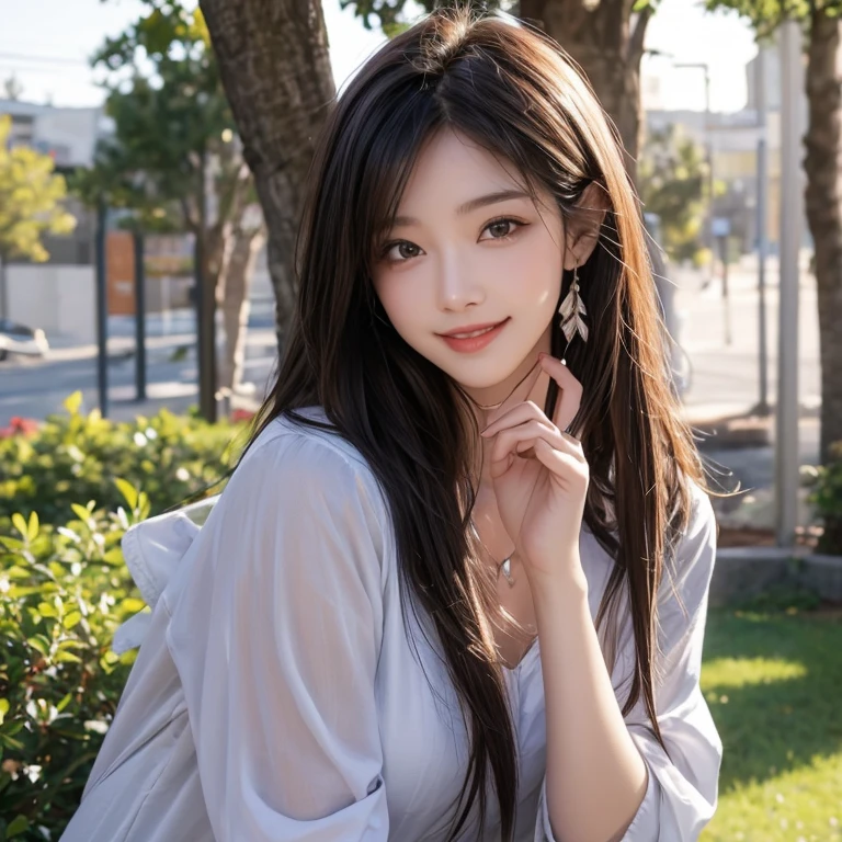 (black hair), long hair, Hair blowing in the wind, Hair Ribbon, mismatched sclera, smile, Baroque, chiaroscuro, masterpiece, accurate, high quality, best quality, high details, super detail, Vampire, aristocratic vampire, dark castle interior, moonlight shining through a window into a dark room, at night, Sleeveless turtleneck, Detailed hands, detailed fingers, pointed nails, nail art, Fangs protruding from the mouth, mature woman
