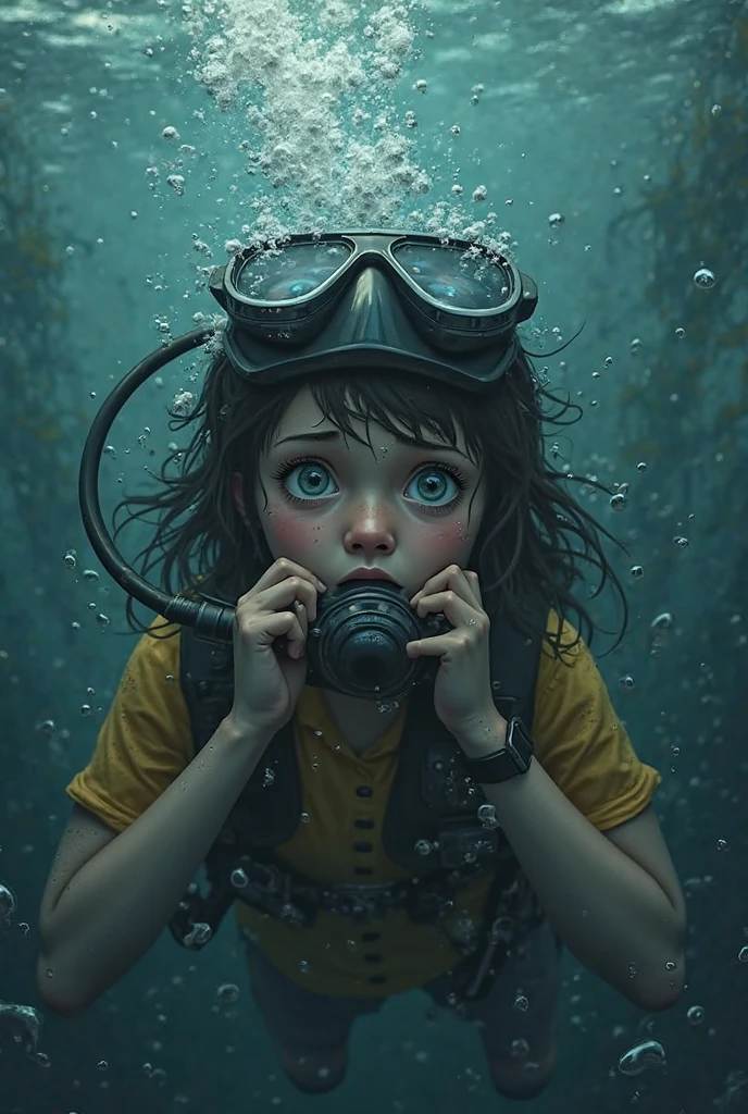 Create a children's water warfare scenario, com pistola glock de brinquedo, estrelas do mar, monstros marinhos, usando a paleta de cores #5f84ae #0a0b17 #1e2e57