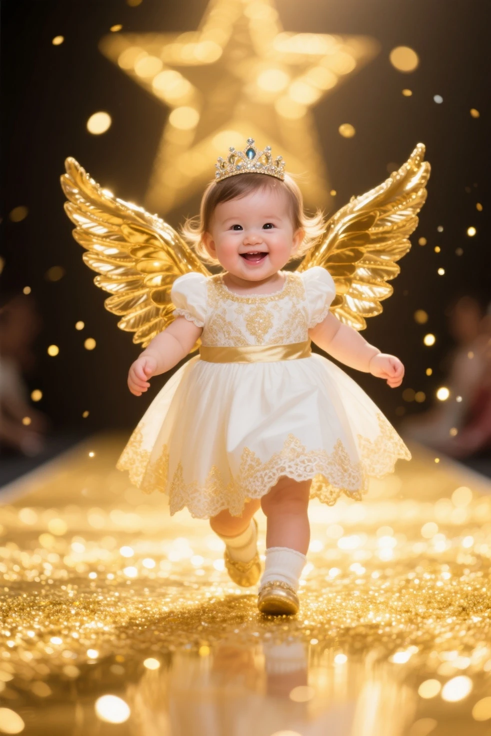 baby gold Angel's wing