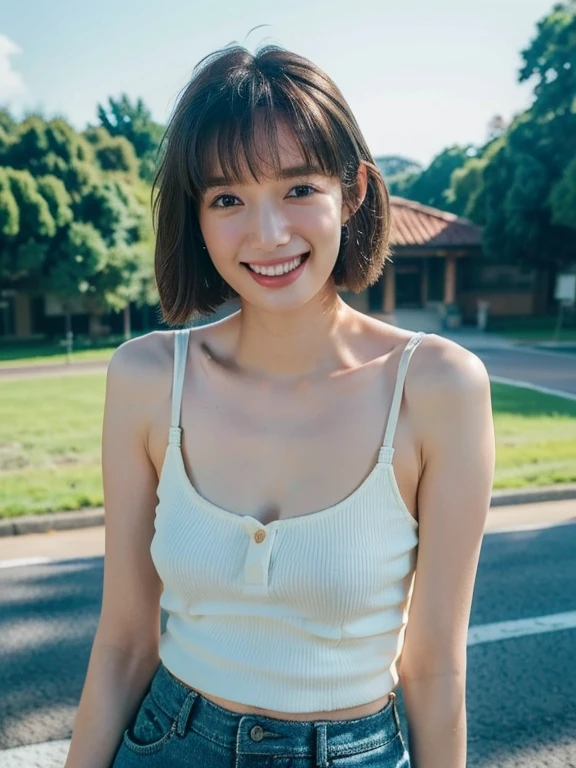 (((medium hair))), highest quality, 8K, absurd: 1.2, background blur, bokeh: 1.2, photo, (raw photo: 1.2), (Photorealsitic: 1.4), (complex details: 1.2), nice woman, delicate and beautiful details, (detailed eyes), (detailed facial features), , (((normal breasts))), beautiful skin, (best quality: 1.4), (((off red) naked portrait))) with beautiful autumn leaves in the background, nude photography, shiny nipple, show armpit