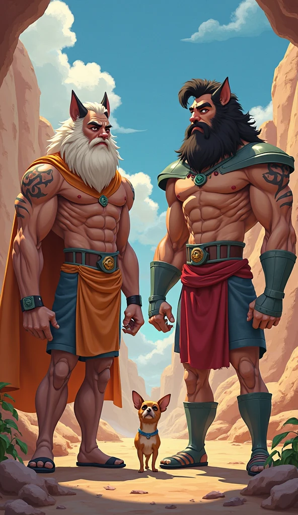 image of the Beast from the movie Beauty and the Beast, a close-up of a man with horned head and blue shorts, muscular, muscular and scary lion, brown blue, muscular, elbow pads, arm bands, topless male, red and white tight pants, underground fight club, standing, smile, (insanely detailed, beautiful detailed face, masterpiece, best quality) solo, beard, school, playground, muscles, facial hair, volumetric lighting, depth of field, wheezing, raised crotch, handsome action, big dynami