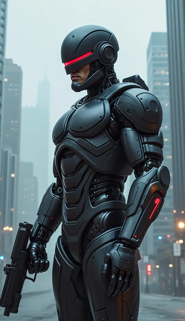 year 2000, mgrsundowner, bald, headgear, android, cyborg, barcode tattoo, headcap, mask,
manly, muscular,looking at viewer, angry, arms crossed,
standing, on roof of a building, cityscape background, night, raining, dynamic lighting, extremely detailed, HDR, <lora:sundowner_LoKr_v1-01:.8>