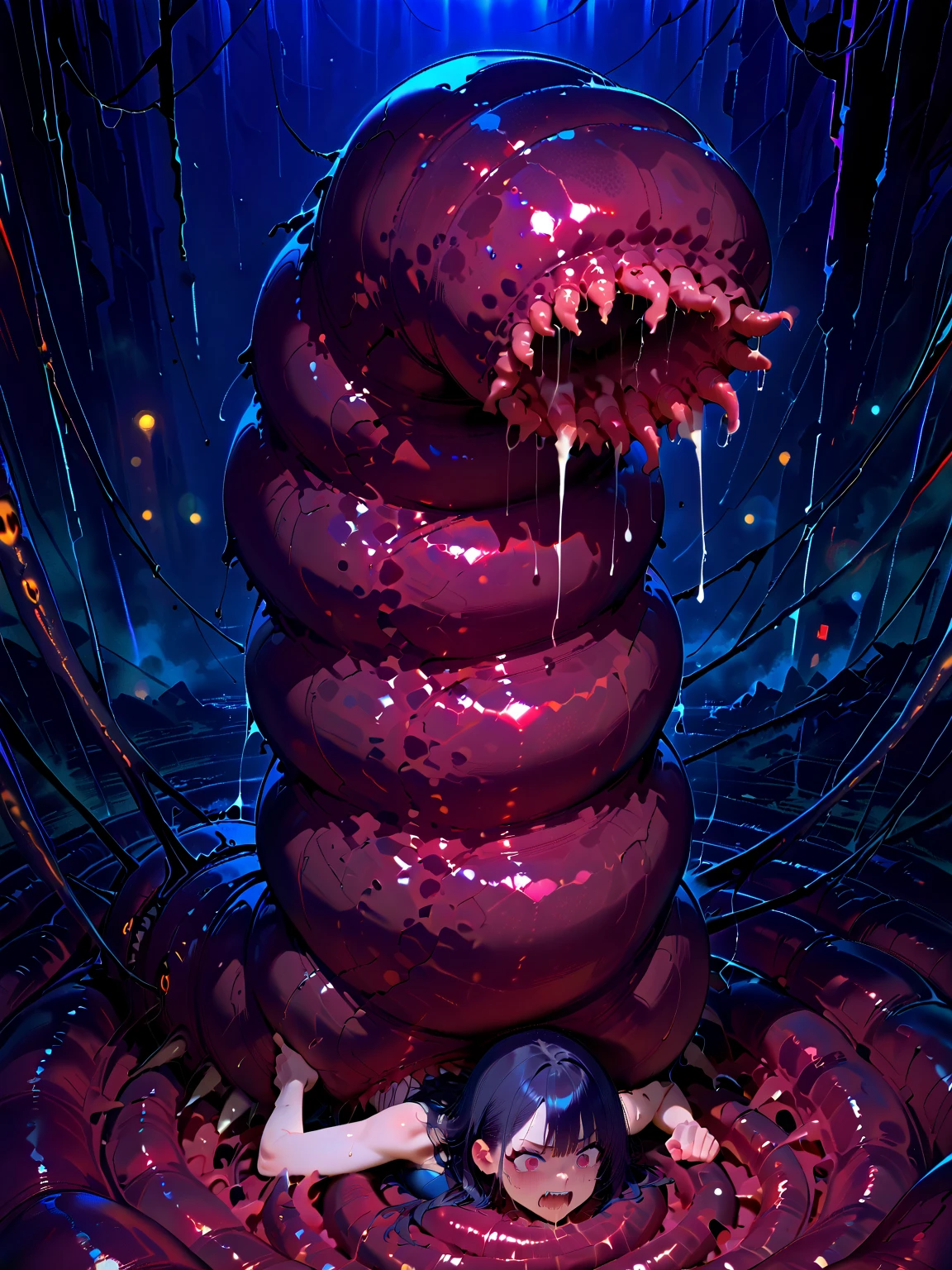 (Photorealistic:1.8), (​masterpiece, Highly detailed 8K CG, Sharp lines), (Lots of tentacles:1.8), (Lots of erotic tentacles:1.3), (Wet and shiny tentacles:1.5), (long and narrow:1.8), (Tentacles only:1.5), (in the room:1.2), (lighting forward:1.4) 

