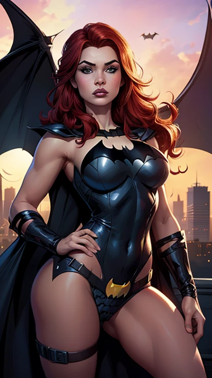 Mulher aranha, de costas, bunda grande, at night moon in sight, 4k