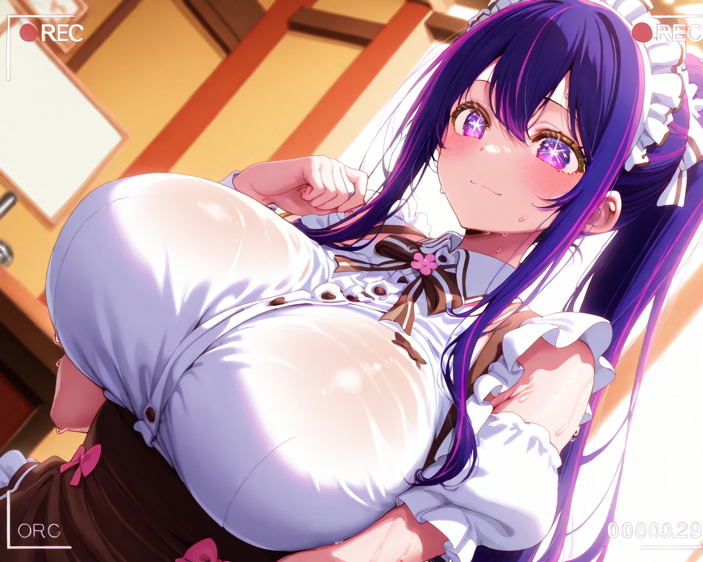 takeda hiromitsu style, ,Blue Hair,Twin tails Pink eyes,Anime Cel Style, highest quality, High resolution, (Huge breasts:1.4), blush, Embarrassing, smile,Sailor Warrior Uniforms,My whole body is sweaty,big breasts,Big Ass,Big thighs,Bow-legged,Ahegao,Sticking out tongue、Penis above the eyes,.POV amazing penis,Blue hair twintails,Latex Pink Nurse,Latex nurse uniform,Bow-leggedで立つ,POV paizuri & fellatio,paizuri,Big dick,Big penis,big penis