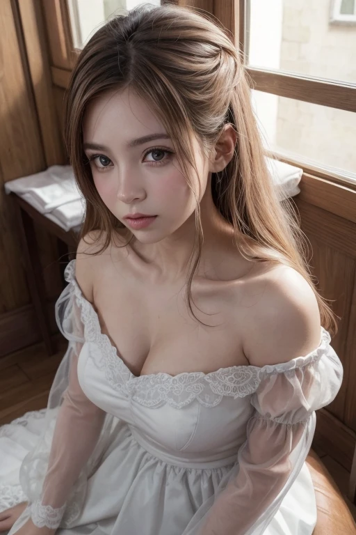 (best quality,highres), 1 or 2 thai girls,voluptuous woman with long hair, young, lolita style, vibrant colors, blond hair and black eyes, porcelain skin, expressive eyes, playful smile, alluring charm, vintage fashion, dreamy atmosphere, soft lighting, intricate details, random sexy pose