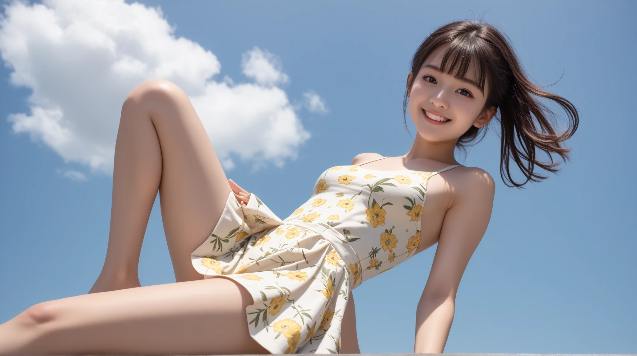 (masterpiece), (Highest quality), (Very detailed),(Disheveled Hair),(shape), (One Girl), (bikini), Are standing, Fashion Model, View your viewers, (interview), (Beach),Beautiful details, Delicate and beautiful face, floating,(High chroma),(Colorful splashes),Colorful bubbles,(The Shining), Focus on the face, Hair Ring, Floating Flowers, Floating Hair, (The Shining), Best lighting, Best Shadow,