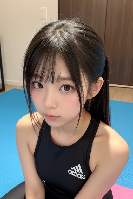 (8k, RAW photo, best quality, masterpiece:1.2), ultra detailed, ultra high res,
(realistic, photo realistic:1.37), high detail RAW color photo, professional photograph,
an extremely delicate and beautiful, extremely detailed, 8k wallpaper, Amazing, finely detail, huge file size, official art, extremely detailed CG unity 8k wallpaper,
extremely detailed beautiful girl, extremely detailed face, extremely detailed eyes, extremely detailed skin, extremely detailed fingers, extremely detailed nose, extremely detailed mouth, perfect anatomy, highly detailed background, extremely detailed clothing,
1girl, (25 years old:1.2), age, cute girl, famous japanese idol, kawaii,
(small brea), realistic body, ,
fair skin, shiny skin, slender body, good figure,
black hair, long straight hair, (blunt bangs:1.2),
smile, cute, young, cute face, baby face, realistic face,
beautifully detailed eyes, drooping eyes, beautiful big eyes, large dark eyes, beautiful and clear eyes,
hoodie,lonp sleeve, black panties,
lot viewer, sitting on the floor grasping one's knees (as in a gym class), front view, , contrapposto,in room,on the bed,
dynamic lighting,