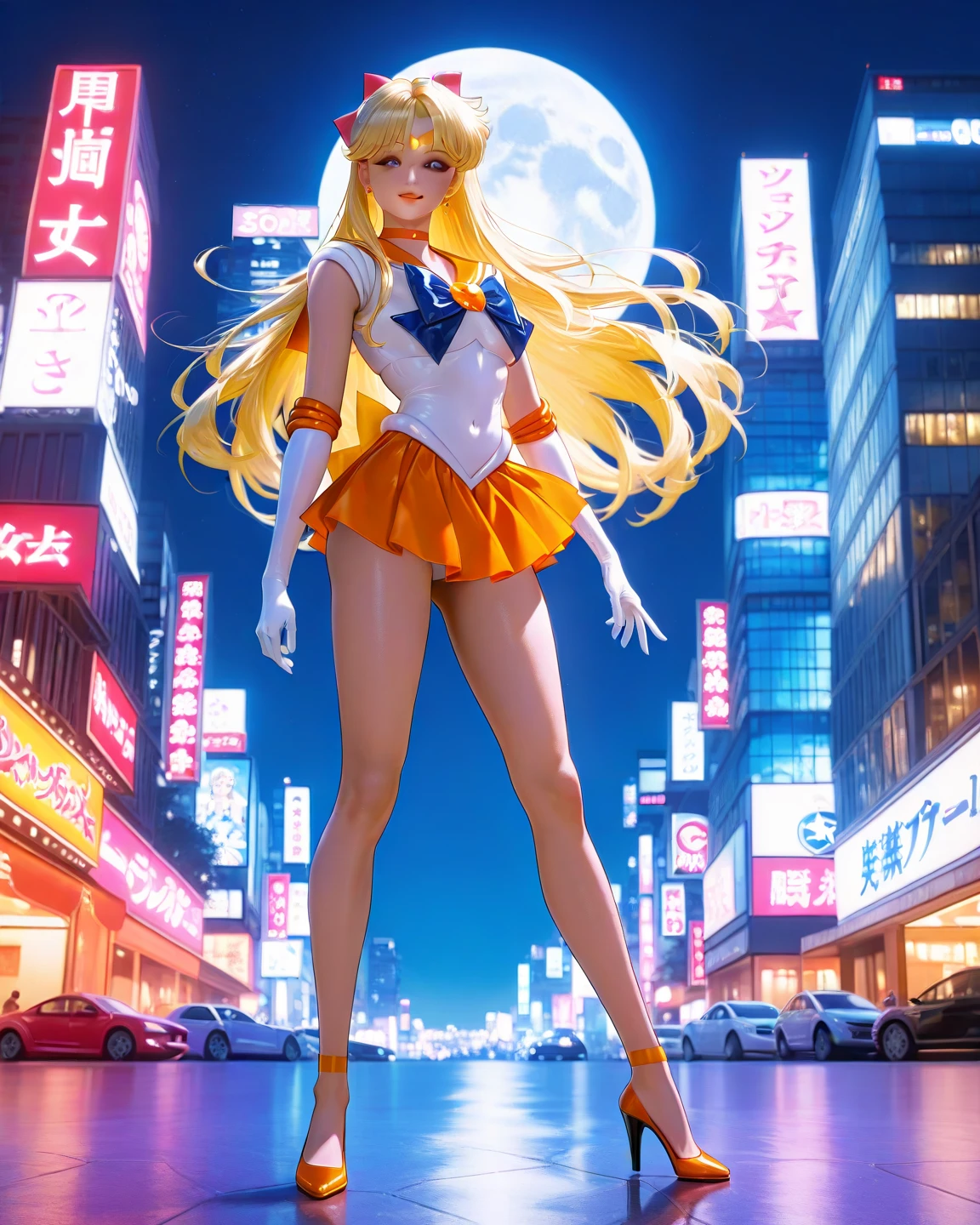 NSFW, (8k, photo in RAW format, beste-Qualit, tmasterpiece: 1.2), (Ultra-high resolution:1.0), detailed artwork, Detailed, (Realistic, Photorealistic: 1.37), detailed beautiful skin,
Sailor Moon, (1 girl: 1.2),(full - body:1.2),(hand by Guido Daniele:1.2), Slim sexy body, cute, a happy, hairlong, Long leg, wet sexy transparent clothes, décolleté, Blue skirt, red bow, Cyan eyes, hair light, Double tails, Bun Hair, hair ornament, blue sailor collar, red choker, red boots, highheels, uniform sailor senshi, white gloves, tiara, gloves on the elbow, pleated skirt
stands on Tokyo Street, Tokyo Street, Japanese buildings,