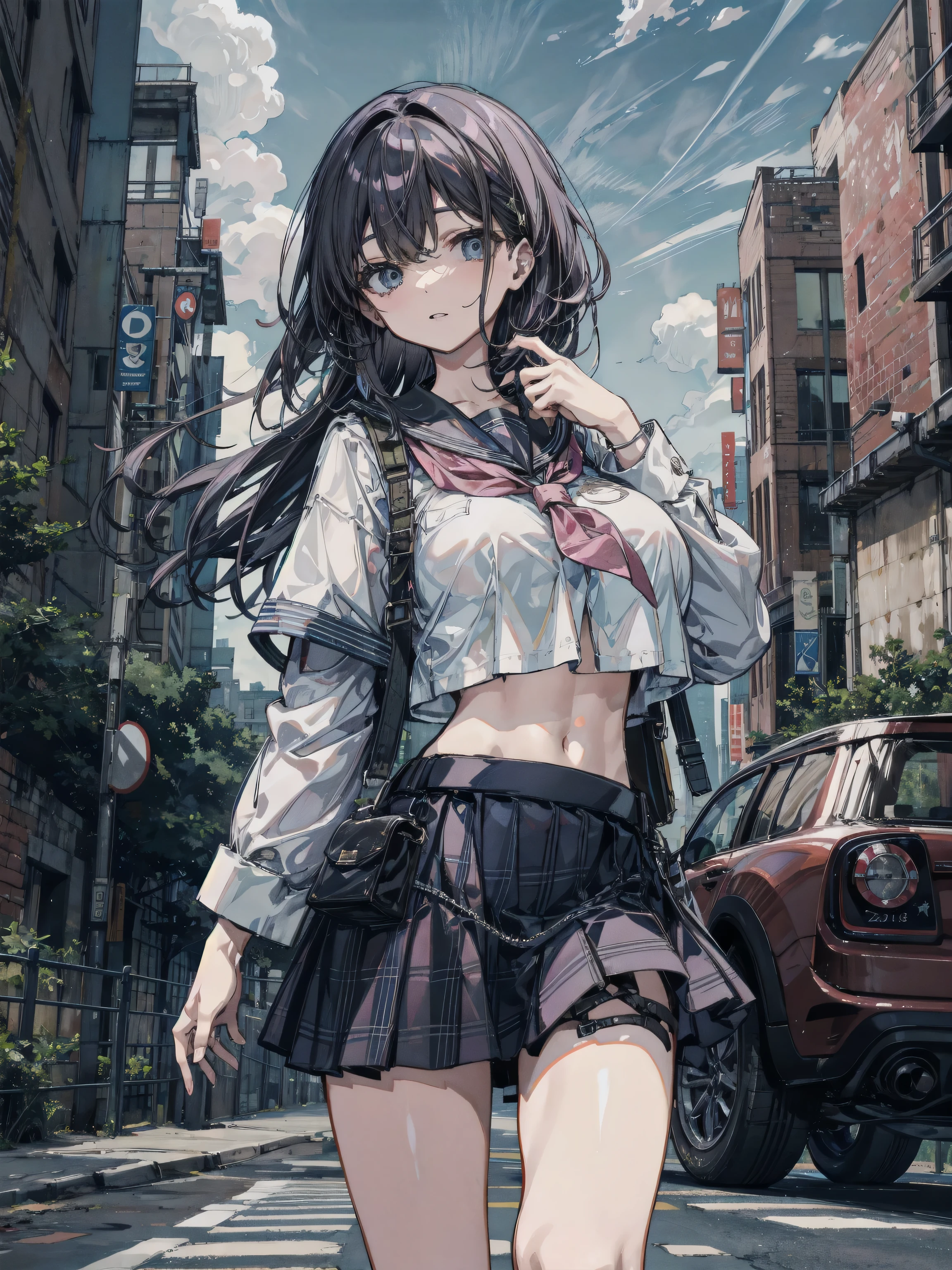 (8K, RAW Photos, 最high quality, masterpiece:1.2), high qualityのRAWカラー写真, Professional photo shoot, Cinematic Light, night、Late night、alone, (((young woman, Gal))), (Sharp features), (Small face), (Skin with attention to detail:1.2), clavicle, Cute face, Beautiful appearance, Long eyelashes,Girl Turning Around,, (Black Hair, Long straight line), high school student, cardigan, High School Uniform、, White shirt, mini skirt, night Park, Birds chirping, Embarrassing, sad, Artistic painting,Attractive thighs, loafers:1.2, (Very fine touch:1.2), (Watery eye), sad雰囲気, Oil painting style, Dark colors, (Are standing:1.5, lean on a tree, Full body portrait), Smooth texture, Gazing Eyes, Beautiful Skin, Shiny skin, ((Perfect Fingers, Five Fingers, Anatomically correct)), Background Blur, high quality, Surreal, ((Very detailed, photo shoot)),(Cover your face with your right hand、Left hand grabs skirt),,(((Skirt flip、Sexy panties)))、blush、Embarrassing、They hesitate、Look down、avert your eyes、Full Body Shot、((Hide your face))、Embarrassed、Thick legs、、glamorous、Skirt Lift、Have a skirt