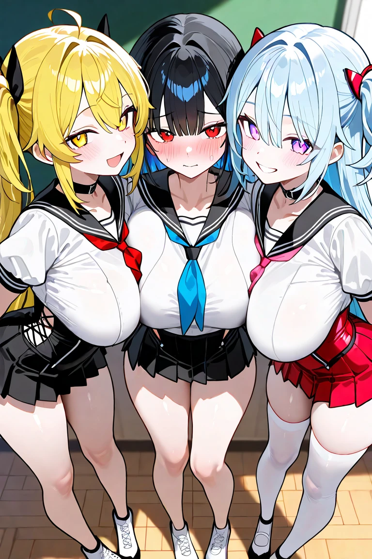 Four beautiful 13-year-old idols lined up、Highest quality、uniform、Scared、Black Hair、Clothes were ripped、Pee on yourself、Nipples、pubic hair、Spread your legs and squat down、Dance Stage、peace sign、