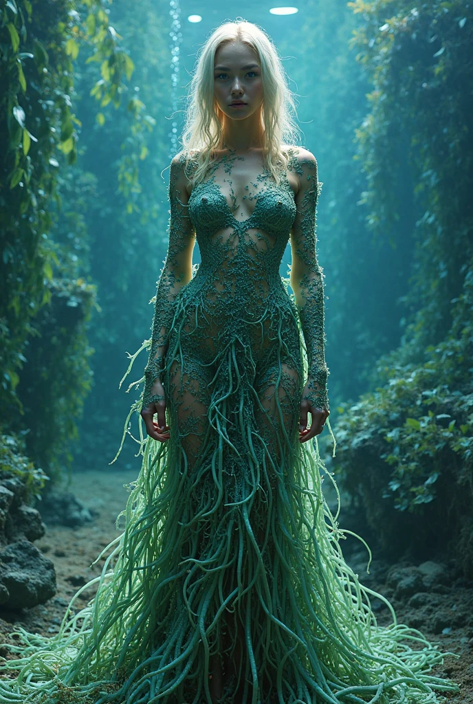 (a ditzy, comically clumsy, scantily clad blonde:1.1)helping hunt (dinosaurs,dinosaur,humid jungle:1.1), (damsel drawing:1.1)the dinosaur out of hiding in a (humid jungle, dense forest) with her (comedic clumsiness,unsteady walk). The scene is (lively, vibrant) with (overgrown foliage, lush greenery) and (thick mist, fog) creating an (atmospheric atmosphere:1.1). The blonde has (beautiful long hair), (bright blue,dreamy blue:0.9)eyes, and (pouty,luscious,full,mischievous:1.1)lips. She is wearing a (revealing,sexy:1.1)outfit that perfectly matches the (adventurous:endangered) theme of the jungle expedition. The dinosaur she is hunting is a (giant,ferocious:1.1)creature that lurks between the trees. The lighting is (dramatic:1.1) with rays of (sunlight,light) penetrating through the canopy. The overall image quality is (best quality,high-res) with (vivid colors,sharp details).