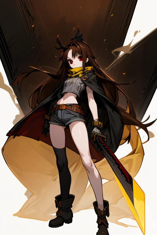 yoshida akihiko, 1girl, bravely default: flying fairy, bravely default \(series\), Nier, final fantasy,yellow eyes, hood