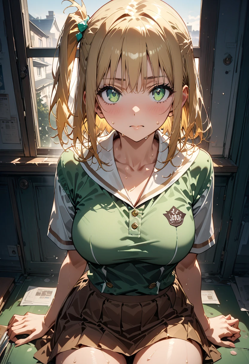 8kんで(A sloppy smile, The face we're looking for, Mischievous face:1.9)
8kんで机がある、Sitting in a chair:1.9
((woman,Huge breasts, Huge breasts:1.5,Are fat,とても唇が赤いHuge breastsを強調,Big Ass,Narrow waist,Long legs,Green Eyes座っている))
8k((((Anime Style),(The facial expression is good))))8k(((((Anime Style)Green Eyes)))) 8k((blazer))8k((Frontal cut))8k((student))
8k((Beauty))((studentblazer15歳student服 緑のネクタイ, blazer, Pleated skirt))
8k(((resting one's elbows on the desk:1.3))) 8k(Restaurant with large window seating:1.3)
8k(Close-up of the face:1.5)
8kんで(((((Staring at me))))) 8kんで(((((Hands on your face)))))
Staring at me8kんで(Mischievous face, Depict the face clearly:1.5)8k(womanの手の描写が上手い)
8kんで(A sloppy smile, The face we're looking for, Mischievous face:1.9)
8kんで机がある、Sitting in a chair:1.9
((woman,Huge breasts, (Huge breasts:1.4),Are fat,とても唇が赤いHuge breastsを強調,Big Ass,Narrow waist,Long legs,Green Eyes座っている))
8k((((Anime Style),(The facial expression is good))))8k(((((Anime Style)Green Eyes)))) 8k((blazer))8k((Frontal cut))8k((student))
8k((Beauty))((studentblazer15歳student服 緑のネクタイ, blazer, Pleated skirt))
8k(((resting one's elbows on the desk:1.3))) 8k(Restaurant with large window seating:1.3)
8k(Close-up of the face:1.5)
8kんで(((((Staring at me))))) 8kんで(((((Hands on your face)))))
Staring at me8kんで(Mischievous face, Depict the face clearly:1.5)8k(womanの手の描写が上手い)