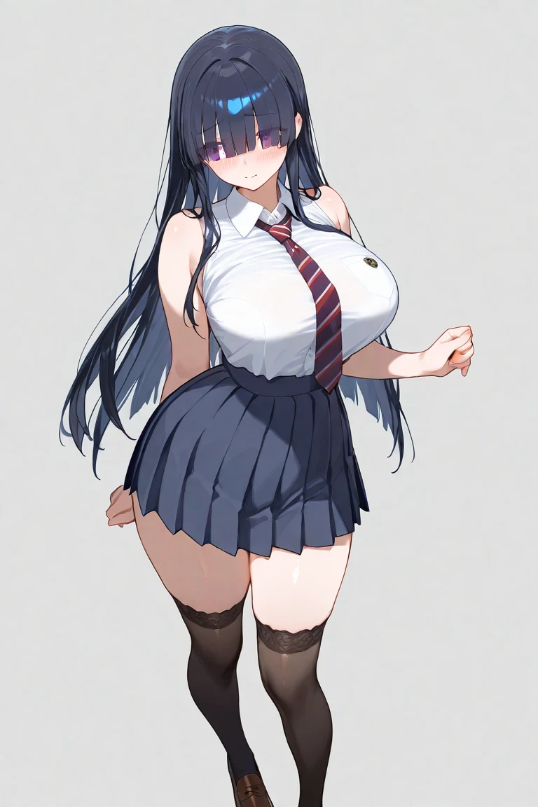 Big Tits,mini skirt,smile,Long Black Hair,student